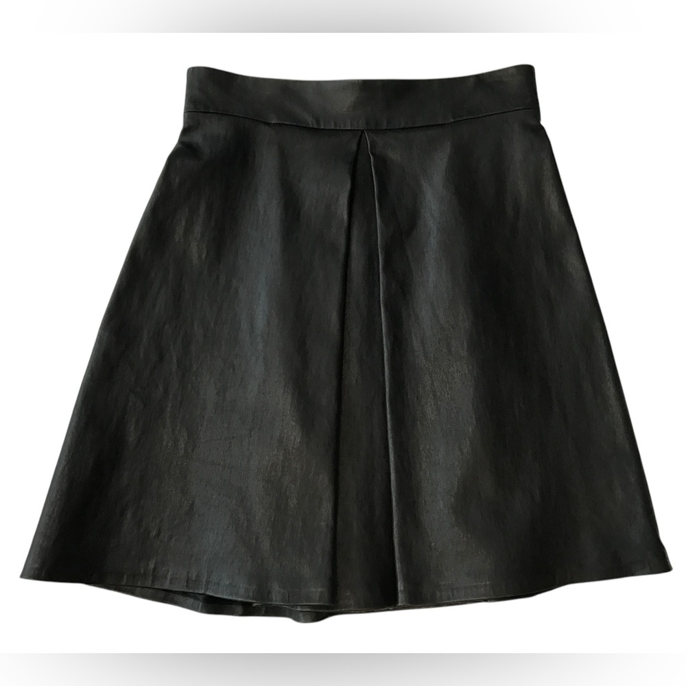 CUSHNIE ET OCHS****Classic Leather Black A-Line Skirt***US 4 $1985